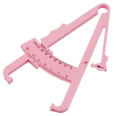 Personal Body Fat Caliper Skin Analyzer Measure Charts Fitness Slim