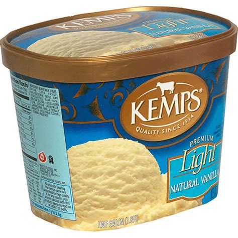 Kemps Premium Light Ice Cream Natural Vanilla Vanilla Riesbeck