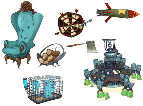 Common Props Characters And Art Wildstar Props Concept Props Art