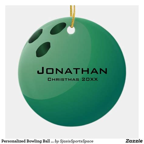 Personalized Bowling Ball Ornament | Zazzle