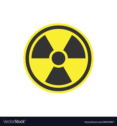 Radiation symbol or radioactive warning icon Vector Image