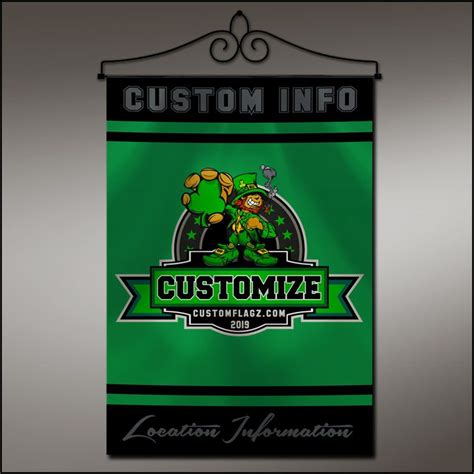 Custom made wall flag! Get your mascot/colors how you want them on your ...