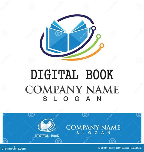 Digital Book Logo Icon Technology Vector Stock Vector Illustration Of