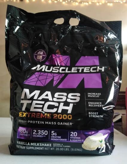 NEW Muscletech Masstech Extreme 2000 Mass Gainer Protein 6lbs