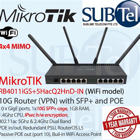 Rb Igs Hacq Hnd In Mikrotik G Gigabit Wifi Ac Router Sfp Ipsec