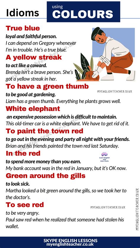 10 Colour Idioms My Lingua Academy