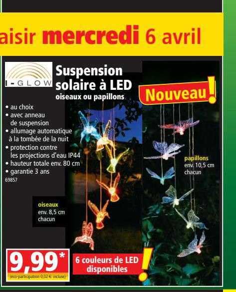 Promo Suspension Solaire Led I Glow Chez Norma Icatalogue Fr