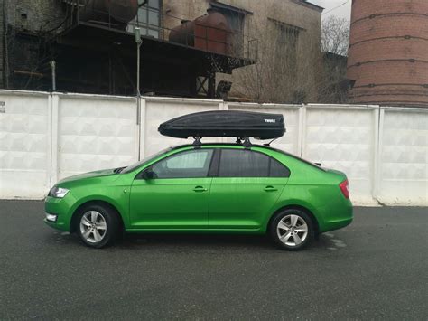 Готовимся к отпуску. Бокс thule — Skoda Rapid (1G), 1,6 л, 2017 года ...