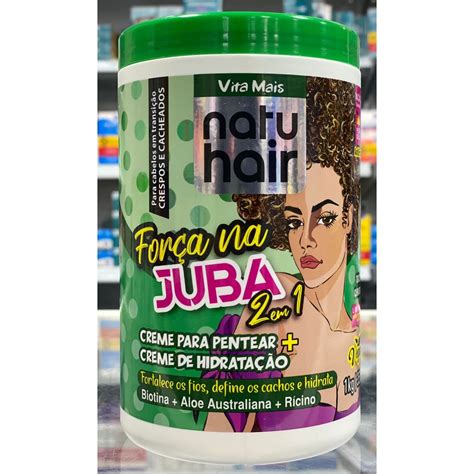 Creme Para Pentear NatuHair Força na Juba 2 em 1 1kg Shopee Brasil