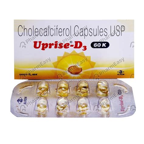 Uprise D3 60000 IU Capsule 8 Uses Side Effects Dosage