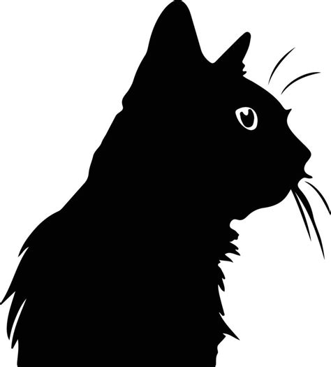 Bay Cat silhouette portrait 38487812 Vector Art at Vecteezy