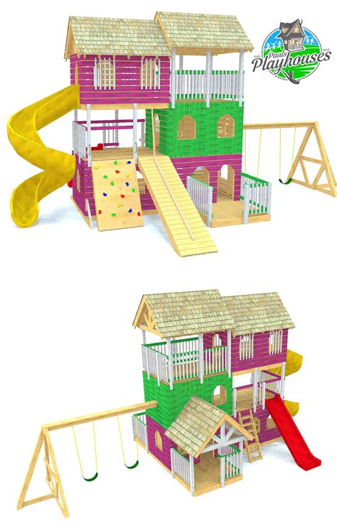 Alpine Backyard Playground Plan | Backyard playground, Playset plans, Backyard playset