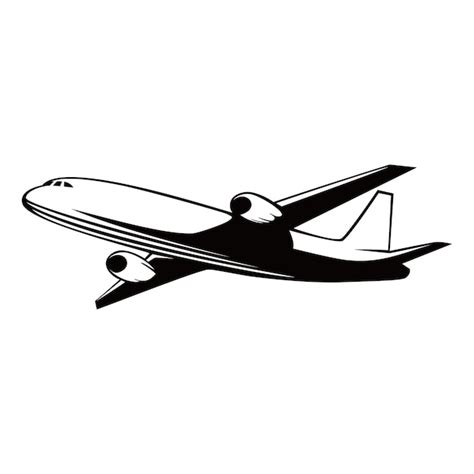 Premium Vector Plane Silhouette Design Airplane Icon Sign And