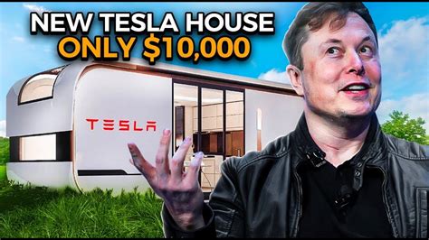 THE NEW AMAZING $10,000 TESLA HOUSE - ELON MUSK LAUNCHES A SUSTAINABLE ...