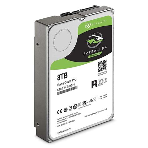 Seagate ST8000DM0004 Barracuda Pro 8TB 7200RPM SATA 6Gb S 256MB Cache 3