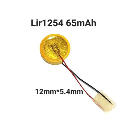 แบตเตอรี่ LIR1254 มีสายเชื่อม Wireless Bluetooth headset battery 1254 ...