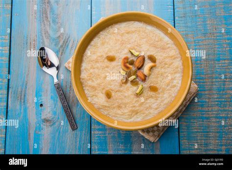 sweet Kheer or khir payasa, gil-e-firdaus, fereni also known as Sheer Khurma Seviyan, popular ...