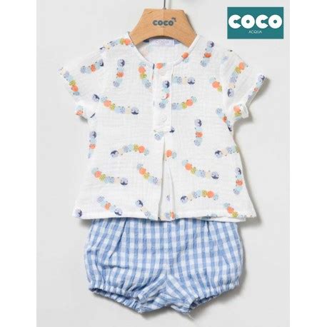 Coco Acqua Verano Conjunto Beb Ni O Oruguitas