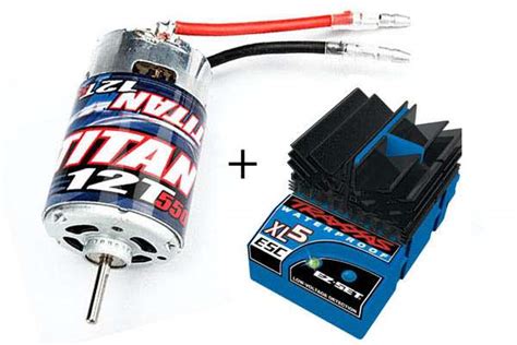 Traxxas 3785 Titan 12T Brushed Motor Traxxas TRX3018R XL5 ESC Trxxs