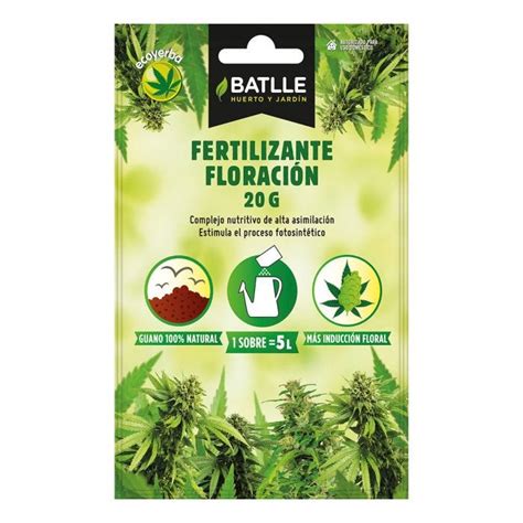 Sobre de Fertilizante soluble de Batlle Ecoyerba Floración para 5L 20g