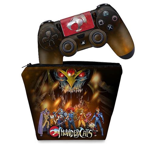 Kit Capa Case E Skin Ps Controle Thundercats B Pop Arte Skins