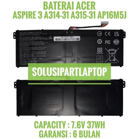 Jual Baterai Acer Aspire A A A A Ap M J