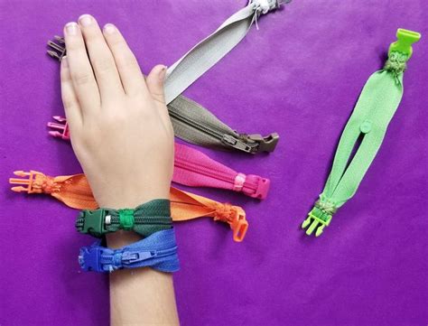 How To Make A Zipper Bracelet Travel Fidget Toy Zipper Bracelet