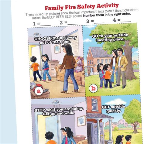 Printable: Family Fire Safety Activity | Sparky School House