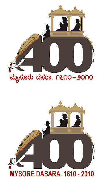 myself and mysuru: 400 Years of Mysore Dasara - Logo