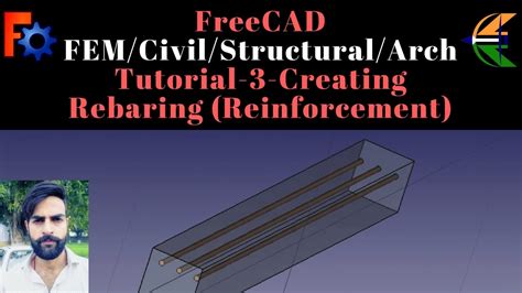 Freecad Fem Civil Structural Arch Tutorial Creating Rebaring