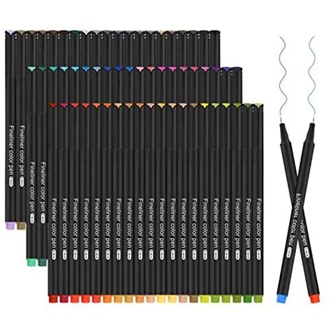 FUNNASTING LOT DE 60 stylos à Pointe Fine de 0 4 mm pour Journal