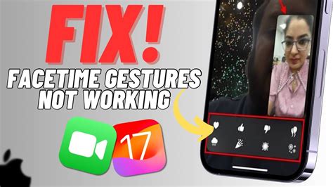 How To Fix Facetime Reactions Gestures Not Working In Ios Youtube