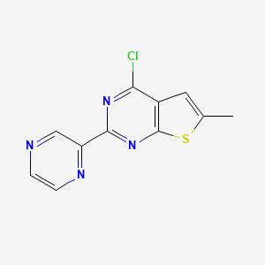 Buy 4 Chloro 6 Methyl 2 2 Pyrazinyl Thieno 2 3 D Pyrimidine 1080821