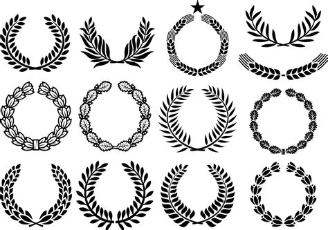 premium vector wreath set