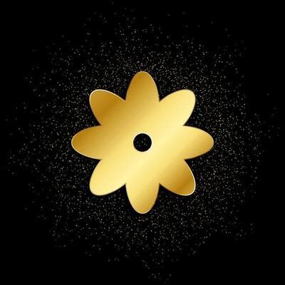 Gold Flower Vector Art, Icons, and Graphics for Free Download