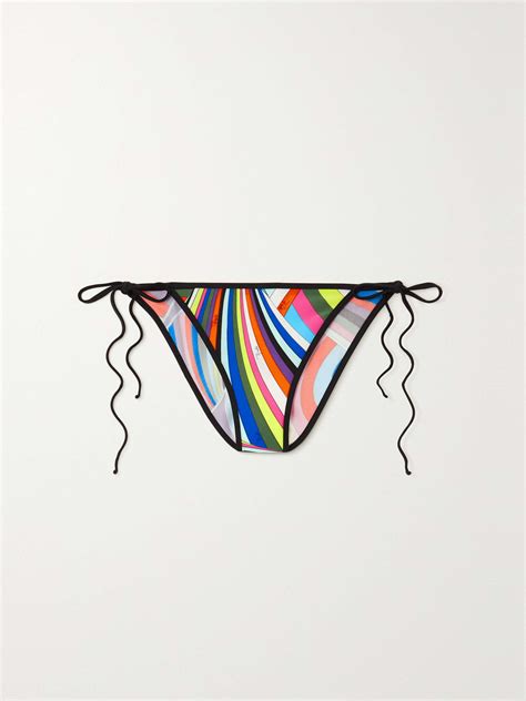PUCCI Printed Bikini Briefs NET A PORTER