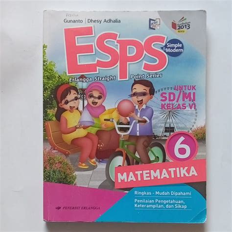 Jual Esps Matematika Untuk Sd Mi Kelas Karangan Gunanto Kurikulum