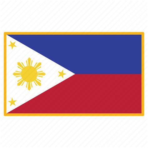 World Philippines Flag Country Nation National Flags Icon