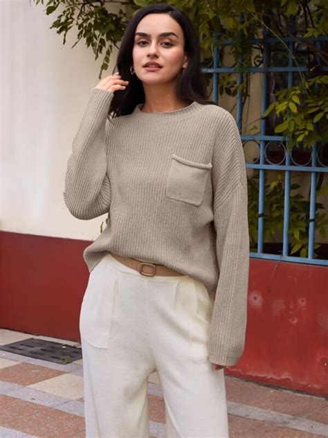 Lillusory Piece Outfits For Women Fall Oversized Sweater Top And