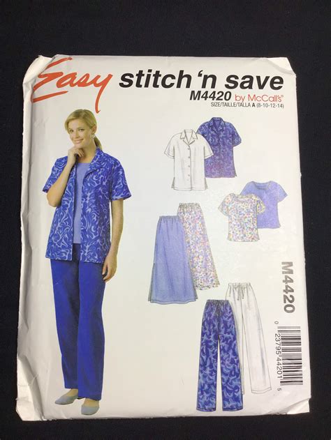 Uncut Mccalls Easy Sewing Pattern M M Women S Etsy