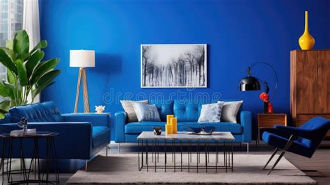 Living blue walls stock illustration. Illustration of pieces - 324971684