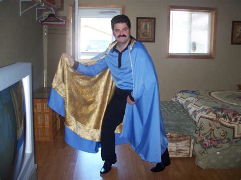 My wife made my Lando Calrissian costume for a Star Wars party! : sewing