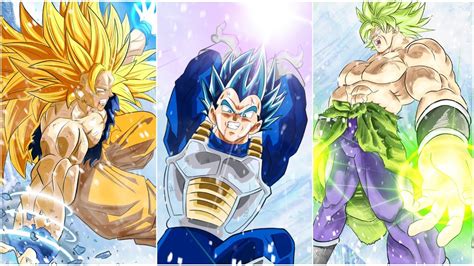 Digital Drawing Goku Vegeta Vs Broly Dragon Ball Super Broly