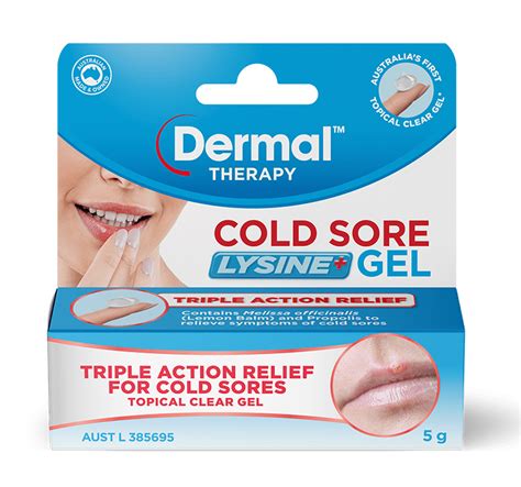 Cold sore Lysine+ Gel | Combat the 5 cold sore stages | Dermal Therapy