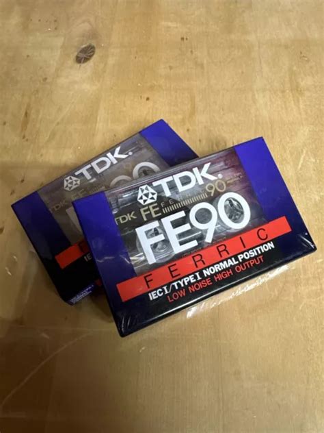 2 X TDK FE90 Ferric Blank Cassette Tape IEC I Type Normal Position ...