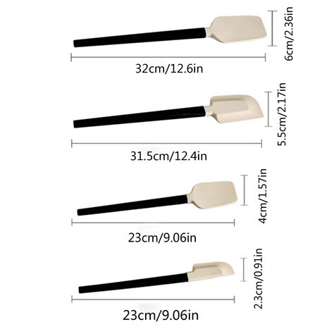 Silicone Spatula Set Rubber Spatula High Heat Resistant Bpa Free One