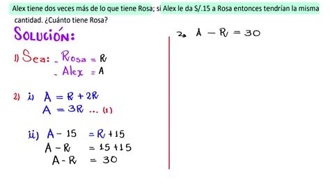 Planteo de ecuaciones Razonamiento matemático Problemas resueltos 3