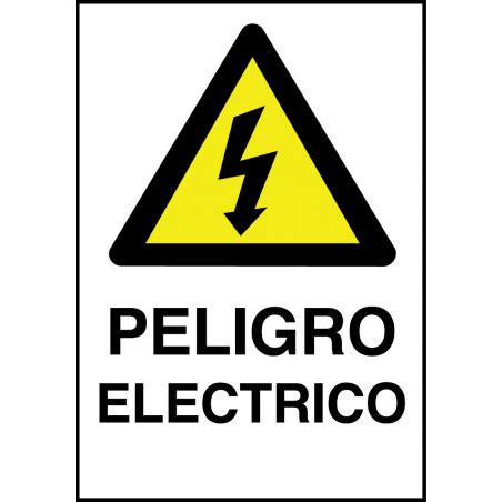 Cartel Peligro El Ctrico Tama O X Cm B Material Pvc Mm