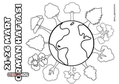 Orman Haftası Boyama 9 Sayfa Eduhol Etkinlik İndir Oyun Oyna Test