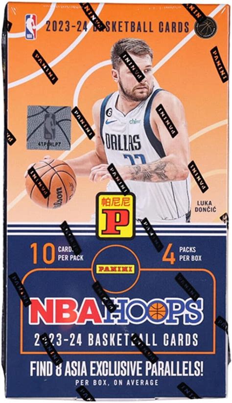 2023 24 NBA Hoops Basketball Factory Sealed Asia TMALL Box 4 Packs Of